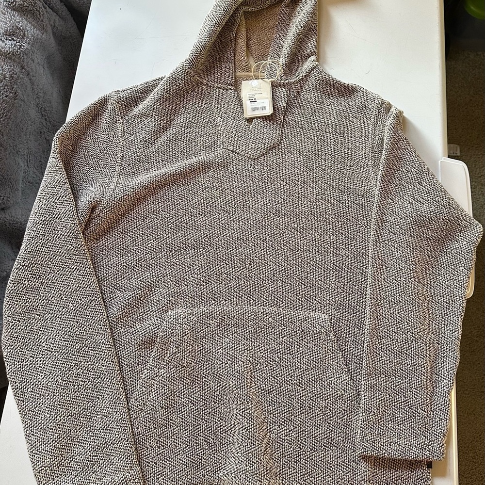 Gray Herringbone Hoodie